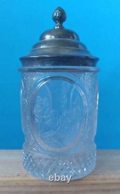 Antique Aurora Quadruple S. P Mfg. Co. PICKLE CASTER #0659 Ornate Jar Lid & Tongs