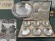 Antique French Lenoir Silverplated Caviar Serving Dish Cups