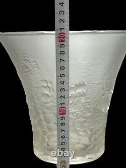 Antique Glass Vase Excellent Art Work with Sailing Ships Sea