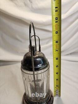 Antique Silverplate Pickle Castor With SP Lid Clear Glass Jar & Tongs