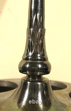 Antique Victorian Figural Knight Reed & Barton Quadruple Silver Plate Castor Set