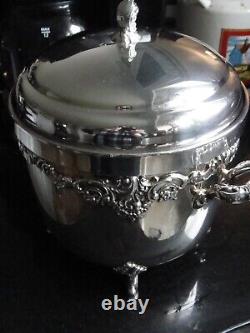 Baroque by Wallace Ice Bucket With Glass liner and Gasket. #241