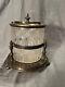 Cut Glass And Silver Plate Biscuit Barrel Jar On Stand