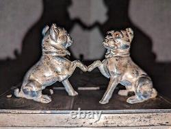 RARE Rockford Illinois Silver Plate Company Silver Plated Dog Glass Eyes Humidor