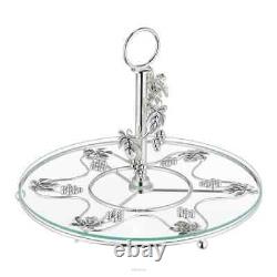 Silver Plated Cake Plate with Handle 30 CM Silver