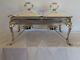 Vintage Silver Plate Double Chafing Buffet Serving Dish with Glass Casseroles